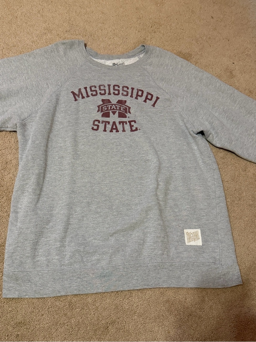 Mississippi State Grey Crewneck Sweatshirt